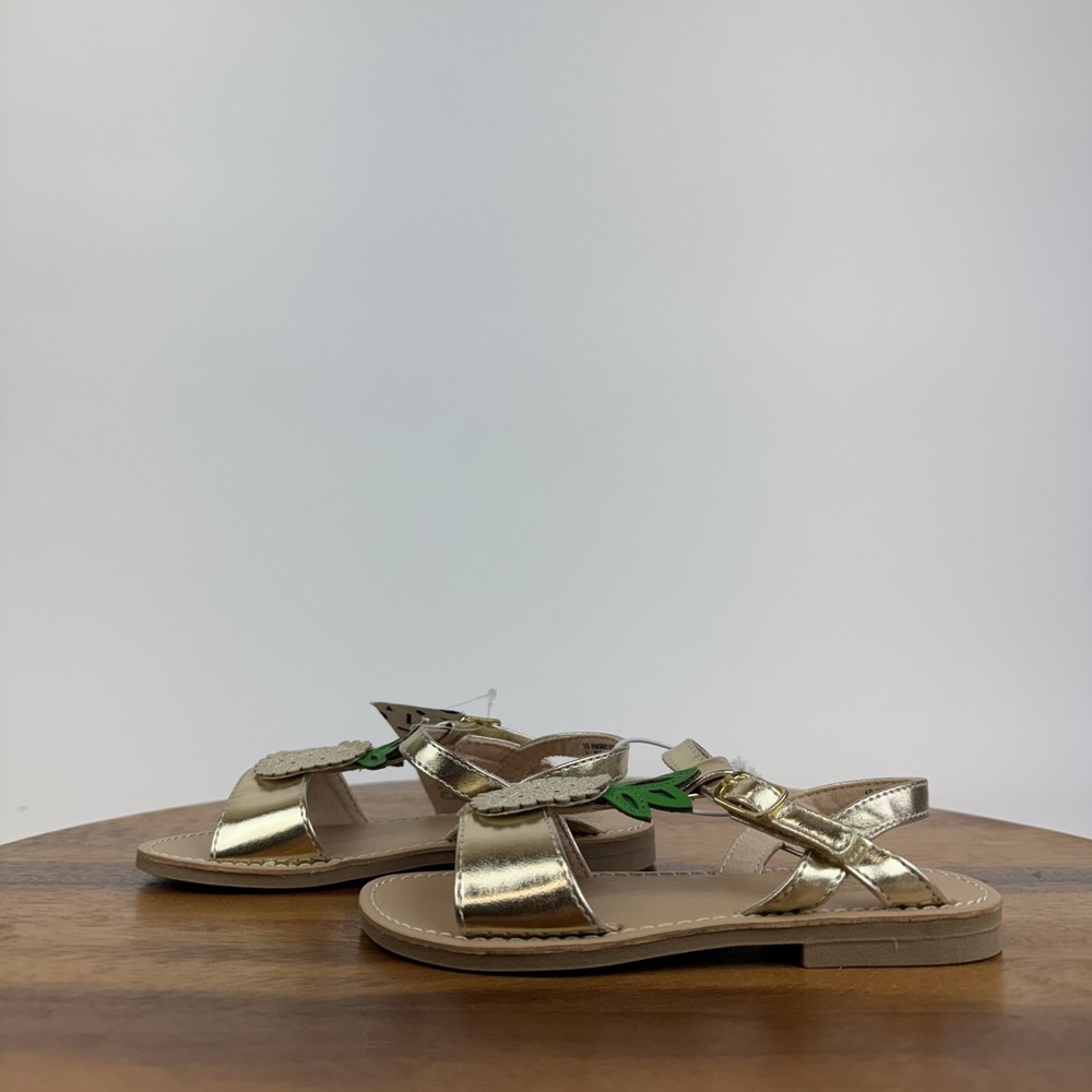 New Little Kids Harper Canyon Pineapple Gold Strappy Comfort Sandals Size 10 C